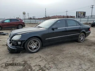 2000 Mercedes-Benz S-Class with VIN WDBNG75J7YA077688, listed as a Copart auction lot 86075044 with 119,564 mi miles and Salvage Title. Bid and sale history available at carsss.com. Image 1.