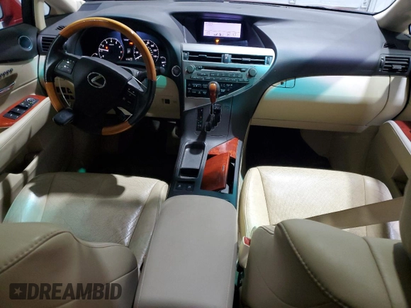 2011 Lexus RX 350 with VIN 2T2BK1BA0BC096540, listed as a Copart auction lot 48658195 with 123,672 mi miles and Salvage Title. Bid and sale history available at DreamBid. Image 8.