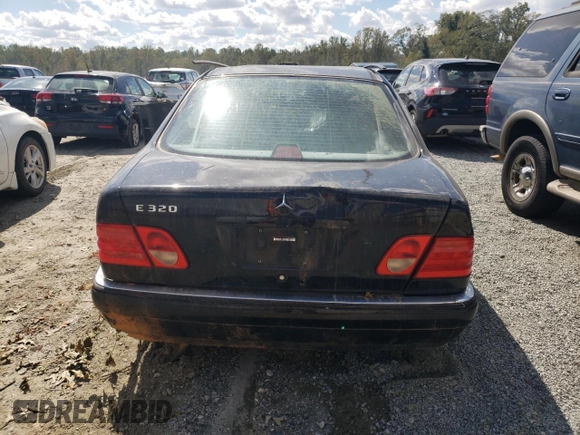 1998 Mercedes-Benz E-Class with VIN WDBJF65F2WA608994, listed as a Copart auction lot 81296714 with 0 mi miles and Salvage Title. Bid and sale history available at carsss.com. Image 6.
