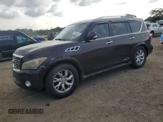 2011 Infiniti QX56 8-passenger with VIN JN8AZ2NC7B9302073, listed as a Copart auction lot 65556105 with 176,606 mi miles and Clean title. Bid and sale history available at DreamBid. Image 1.