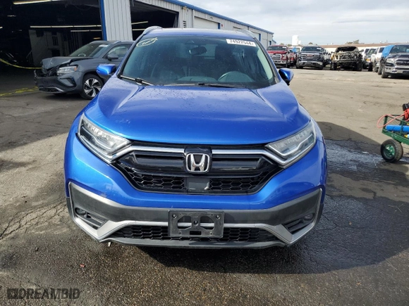 2020 Honda CR-V Touring with VIN 7FARW2H96LE017674, listed as a Copart auction lot 74922544 with 23,120 mi miles and Salvage Title. Bid and sale history available at carsss.com. Image 5.