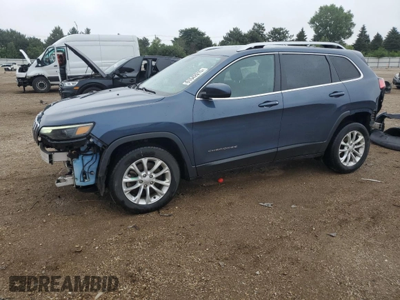2019 Jeep Cherokee Latitude with VIN 1C4PJLCB9KD412004, listed as a Copart auction lot 61642015 with 121,336 mi miles and Salvage title. Bid and sale history available at DreamBid. Image 1.