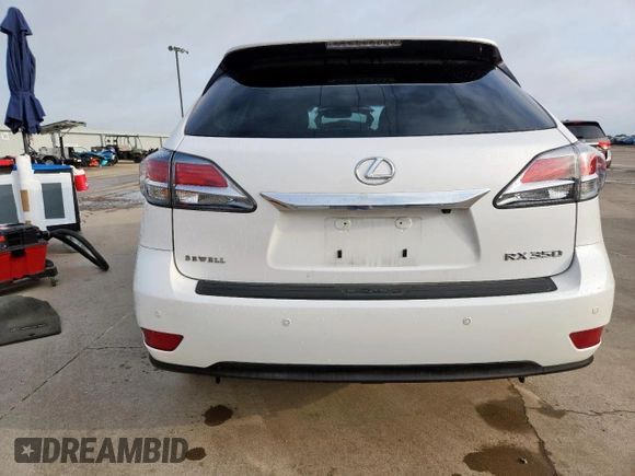 2013 Lexus RX 350 with VIN 2T2ZK1BA2DC102730, listed as a Copart auction lot 63911675 with 105,347 mi miles and Salvage title. Bid and sale history available at DreamBid. Image 6.