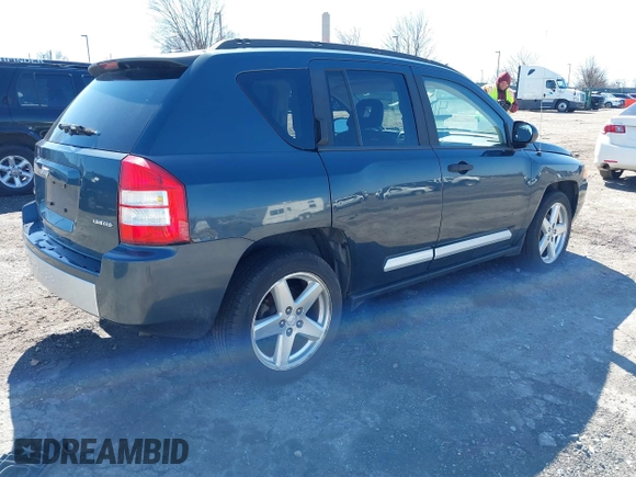 2007 Jeep Compass Limited with VIN 1J8FF57W07D274004, listed as a IAAI auction lot 41853934 with 155,543 mi miles. Bid and sale history available at carsss.com. Image 4.