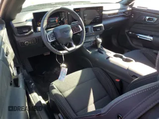 2025 Ford Mustang EcoBoost with VIN 1FA6P8TH5S5103934, listed as a Copart auction lot 43240215 with 121 mi miles and Salvage Title. Bid and sale history available at carsss.com. Image 8.