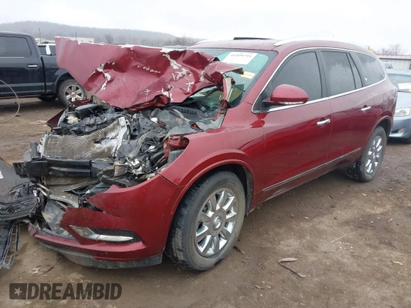 2015 Buick Enclave Leather with VIN 5GAKVBKD9FJ283346, listed as a IAAI auction lot 41499794 with 95,121 mi miles and . Bid and sale history available at carsss.com. Image 2.