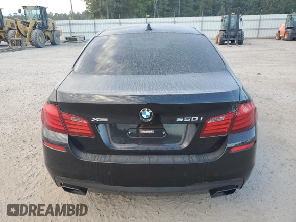 2013 BMW 5 Series 550i xDrive with VIN WBAFU9C56DDY70471, listed as a Copart auction lot 75729024 with 100,245 mi miles and Clean Title. Bid and sale history available at carsss.com. Image 6.