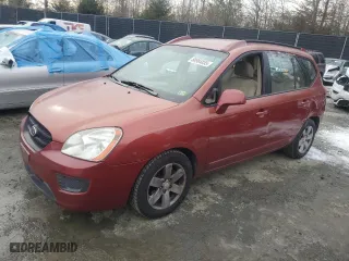 2007 Kia Rondo EX with VIN KNAFG526277101432, listed as a Copart auction lot 88984855 with 228,357 mi miles and Salvage Title. Bid and sale history available at carsss.com. Image 1.