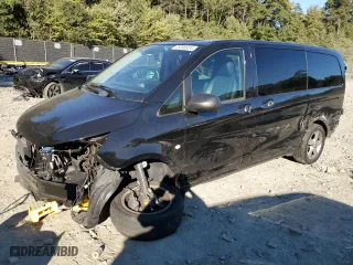 2018 Mercedes-Benz Metris Passenger Van with VIN WD4PG2EE2J3403767, listed as a Copart auction lot 75395924 with 19,155 mi miles and Salvage Title. Bid and sale history available at carsss.com. Image 1.