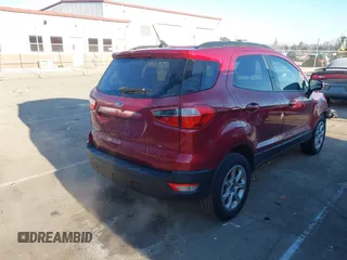 2021 Ford EcoSport SE with VIN MAJ3S2GE4MC439796, listed as a IAAI auction lot 41238032 with 59,028 mi miles and . Bid and sale history available at DreamBid. Image 4.