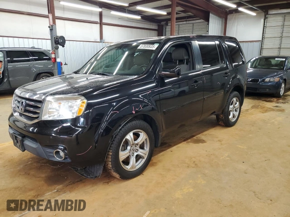 2014 Honda Pilot EX-L with VIN 5FNYF4H75EB011062, listed as a Copart auction lot 57830935 with 128,847 mi miles and Salvage title. Bid and sale history available at DreamBid. Image 1.