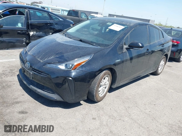 2019 Toyota Prius L Eco with VIN JTDKARFU0K3087064, listed as a IAAI auction lot 41986365 with 81,735 mi miles. Bid and sale history available at carsss.com. Image 17.