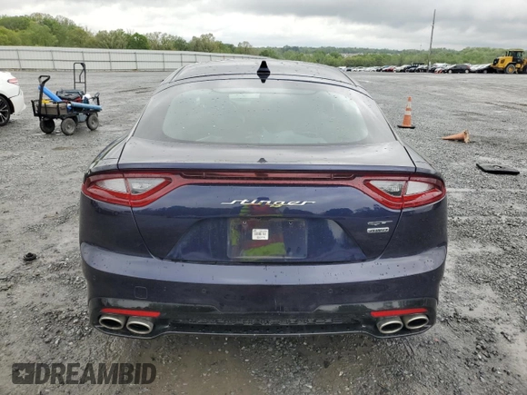 2020 Kia Stinger GT with VIN KNAE35LC5L6086551, listed as a Copart auction lot 51924835 with 67,619 mi miles and Salvage Title. Bid and sale history available at carsss.com. Image 6.