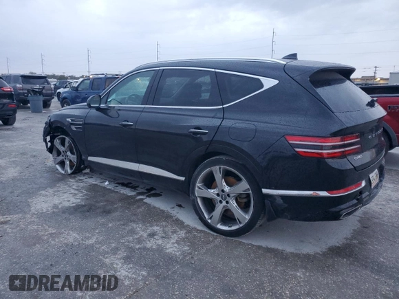 2021 Genesis GV80 with VIN KMUHBDSB9MU071244, listed as a Copart auction lot 88469095 with 85,355 mi miles and Salvage title. Bid and sale history available at DreamBid. Image 2.