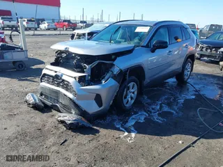 2021 Toyota RAV4 LE with VIN 2T3H1RFV1MC099020, listed as a IAAI auction lot 41708543 with 83,347 mi miles. Bid and sale history available at carsss.com. Image 2.