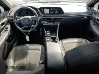 2021 Hyundai Sonata SEL Plus with VIN 5NPEJ4J28MH079484, listed as a Copart auction lot 52587065 with 77,717 mi miles and Salvage Title. Bid and sale history available at DreamBid. Image 8.