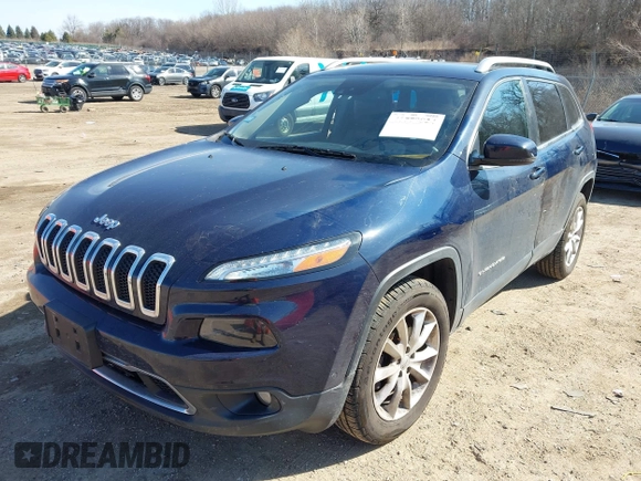 2016 Jeep Cherokee Limited with VIN 1C4PJMDBXGW178360, listed as a IAAI auction lot 41779824 with 101,838 mi miles. Bid and sale history available at carsss.com. Image 17.