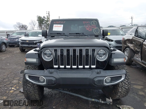 2022 Jeep Gladiator High Altitude z VIN 1C6HJTFG1NL164764, wystawiony jako IAAI lot #41727357 z przebiegiem 28 222 mil mil oraz . Historia ofert i sprzedaży dostępna na DreamBid. Obrazek 12.