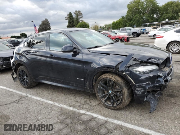 2017 BMW X6 xDrive35i with VIN 5UXKU2C56H0N84897, listed as a Copart auction lot 47073513 with 86,251 mi miles. Bid and sale history available at carsss.com. Image 4.