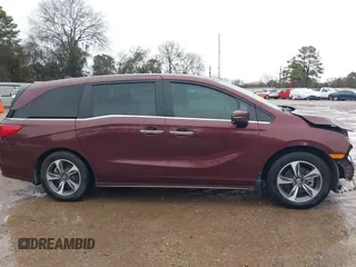 2019 Honda Odyssey Touring with VIN 5FNRL6H82KB060023, listed as a IAAI auction lot 41451199 with 82,994 mi miles. Bid and sale history available at carsss.com. Image 14.