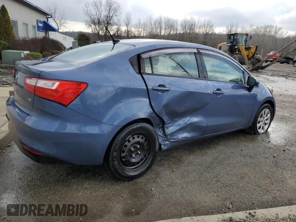 2016 Kia Rio LX with VIN KNADM4A31G6681912, listed as a Copart auction lot 39326664 with 118,230 mi miles and Non Repairable. Bid and sale history available at DreamBid. Image 3.