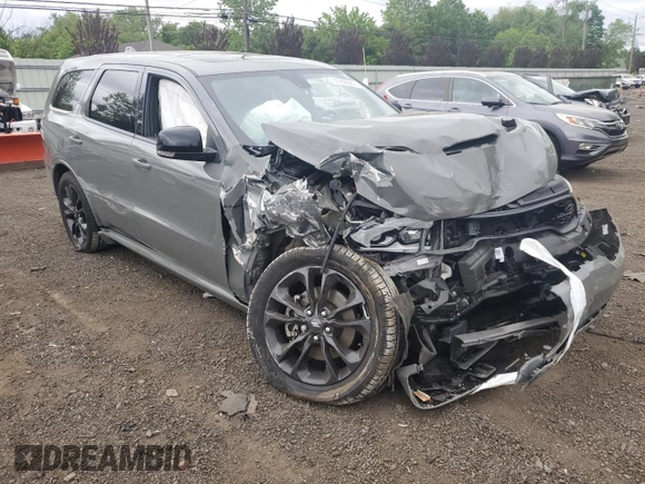 2021 Dodge Durango R/T with VIN 1C4SDJCT0MC759017, listed as a Copart auction lot 57956325 with 55,451 mi miles and Salvage title. Bid and sale history available at DreamBid. Image 4.