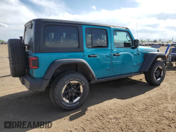 2020 Jeep Wrangler Unlimited Rubicon z VIN 1C4HJXFN2LW300085, wystawiony jako Copart lot #58085445 z przebiegiem 29 545 mil mil oraz Szkoda całkowita • Salvage title. Historia ofert i sprzedaży dostępna na DreamBid. Obrazek 3.