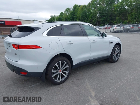 2019 Jaguar F-Pace 25t Prestige with VIN SADCK2GX3KA602396, listed as a IAAI auction lot 42377936 with 58,274 mi miles and . Bid and sale history available at DreamBid. Image 4.