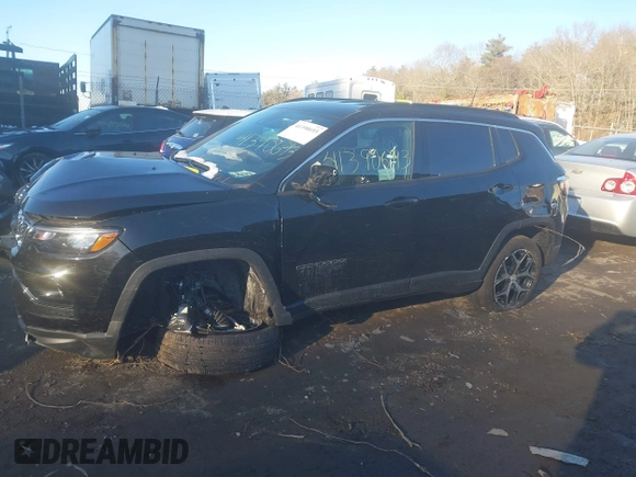2024 Jeep Compass Limited with VIN 3C4NJDCN9RT130408, listed as a IAAI auction lot 41390693 with 8,412 mi miles and . Bid and sale history available at carsss.com. Image 14.