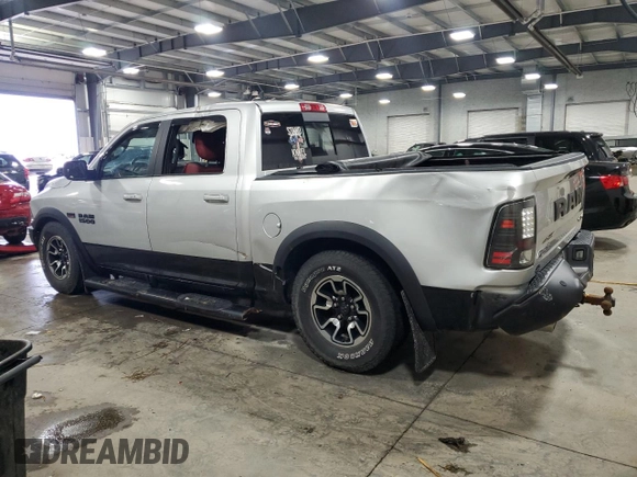 2017 Ram 1500 Rebel with VIN 1C6RR7YT4HS522710, listed as a Copart auction lot 51519335 with 208,742 mi miles and Salvage title. Bid and sale history available at DreamBid. Image 2.