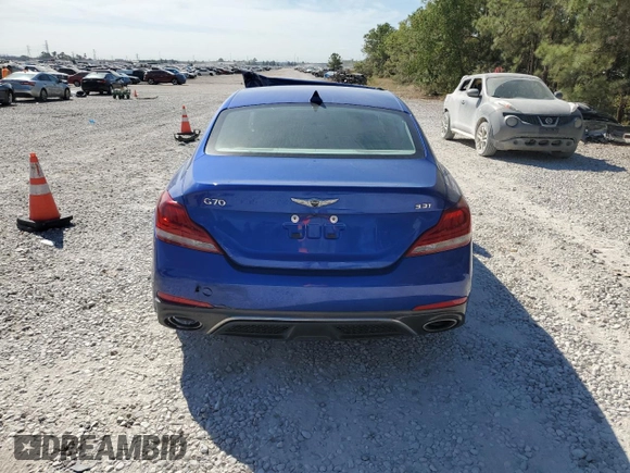 2019 Genesis G70 Advanced with VIN KMTG54LE7KU015008, listed as a Copart auction lot 76293874 with Not provided miles and Salvage title. Bid and sale history available at DreamBid. Image 6.