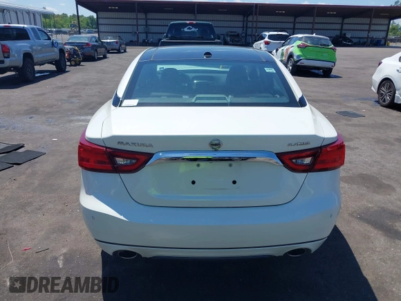 2017 Nissan Maxima SV with VIN 1N4AA6AP8HC453721, listed as a IAAI auction lot 42032549 with 55,049 mi miles and . Bid and sale history available at DreamBid. Image 16.