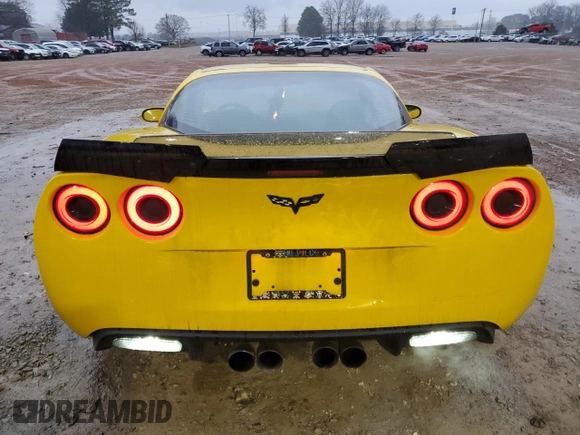 2008 Chevrolet Corvette with VIN 1G1YY26W485111564, listed as a Copart auction lot 44842025 with 58,354 mi miles and Salvage Title. Bid and sale history available at carsss.com. Image 6.