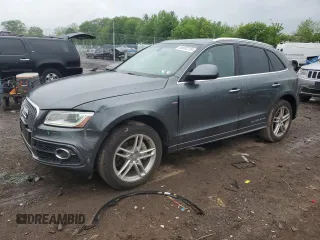 2017 Audi Q5 Premium Plus with VIN WA1D7AFP9HA034901, listed as a Copart auction lot 56592215 with 91,044 mi miles and Salvage title. Bid and sale history available at DreamBid. Image 1.