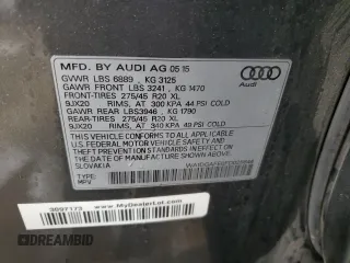 2015 Audi Q7 3.0T S line Prestige with VIN WA1DGAFE0FD025644, listed as a Copart auction lot 47640805 with 105,644 mi miles and Salvage Title. Bid and sale history available at carsss.com. Image 13.
