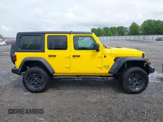 2018 Jeep Wrangler Unlimited Sport z VIN 1C4HJXDN9JW332273, wystawiony jako IAAI lot #42081234 z przebiegiem 94 884 mil mil oraz . Historia ofert i sprzedaży dostępna na DreamBid. Obrazek 13.