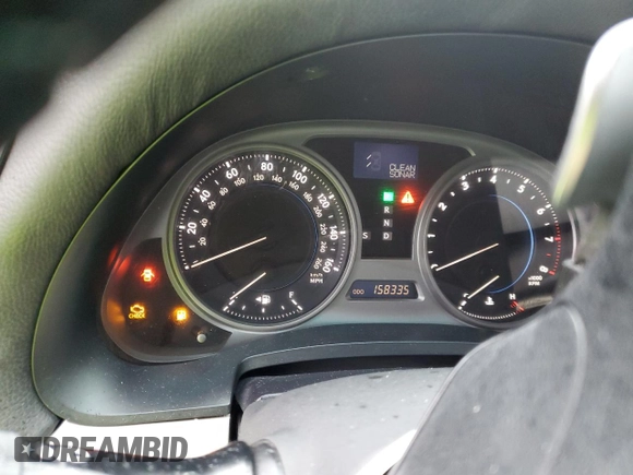 2010 Lexus IS 350 with VIN JTHBE5C24A5024681, listed as a Copart auction lot 45039015 with 158,335 mi miles and Salvage Title. Bid and sale history available at DreamBid. Image 9.