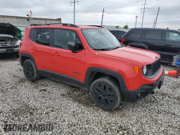 2018 Jeep Renegade Sport with VIN ZACCJBABXJPH91901, listed as a Copart auction lot 58838745 with 93,958 mi miles and Salvage title. Bid and sale history available at DreamBid. Image 4.