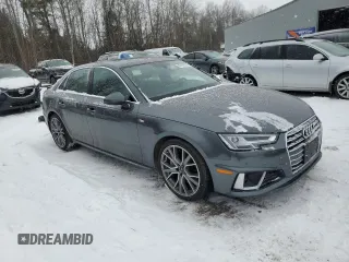 2019 Audi A4 Prestige with VIN WAUFNAF47KA121646, listed as a Copart auction lot 83153154 with 68,912 mi miles and Salvage Title. Bid and sale history available at carsss.com. Image 4.