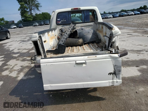 1997 Ford Ranger XLT with VIN 1FTCR10A8VPB29636, listed as a Copart auction lot 57250435 with 215,537 mi miles and Salvage title. Bid and sale history available at DreamBid. Image 6.