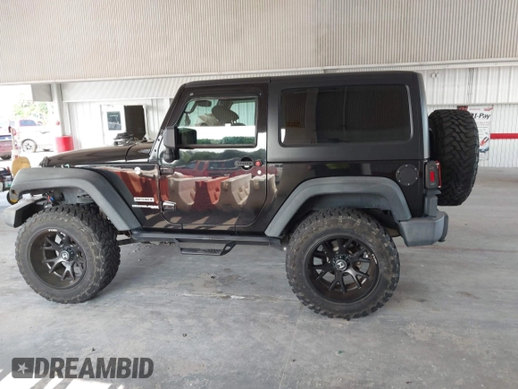 2018 Jeep Wrangler Sport S with VIN 1C4GJWAG3JL927925, listed as a IAAI auction lot 42387748 with 48,447 mi miles and . Bid and sale history available at DreamBid. Image 14.