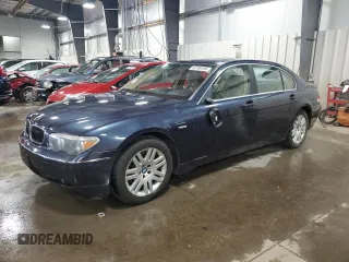 2002 BMW 7 Series 745Li with VIN WBAGN63482DR06407, listed as a Copart auction lot 82769194 with 108,208 mi miles and Salvage Title. Bid and sale history available at carsss.com. Image 1.