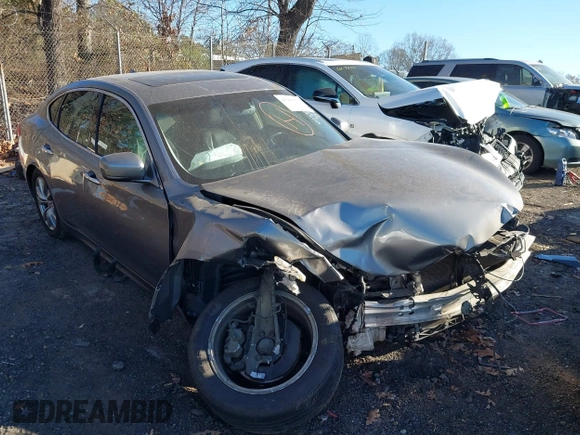 2013 Infiniti M37 with VIN JN1BY1AP3DM511643, listed as a IAAI auction lot 41166670 with Not Provided miles. Bid and sale history available at carsss.com. Image 1.
