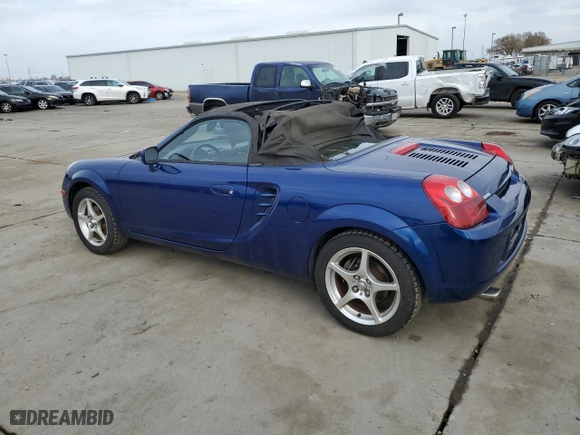 2003 Toyota MR2 Spyder with VIN JTDFR320530065705, listed as a Copart auction lot 86298474 with 103,268 mi miles and Salvage Title. Bid and sale history available at carsss.com. Image 2.