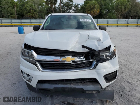 2019 Chevrolet Colorado 2WD Work Truck with VIN 1GCHSBEA4K1105163, listed as a Copart auction lot 53834575 with 63,690 mi miles and Salvage Title. Bid and sale history available at DreamBid. Image 5.