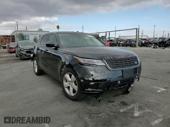 2025 Land Rover Range Rover Velar S with VIN SALYJ2EX8SA393852, listed as a Copart auction lot 44958965 with 5,818 mi miles and Salvage title. Bid and sale history available at DreamBid. Image 12.