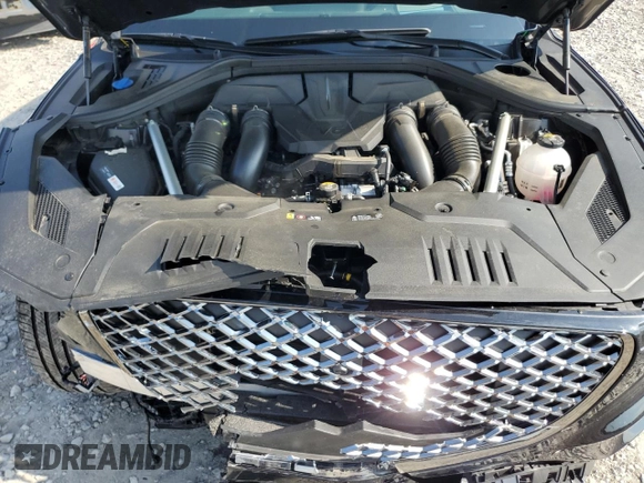 2024 Genesis GV70 Sport with VIN 5NMMCDTC3RH003803, listed as a Copart auction lot 59806985 with 7,614 mi miles and Salvage title. Bid and sale history available at DreamBid. Image 12.