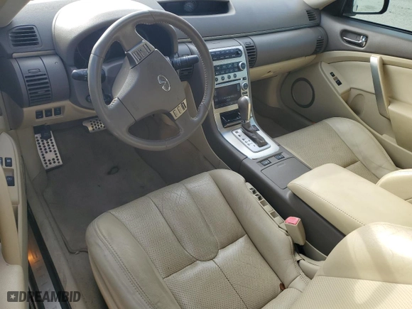 2005 Infiniti G35 Coupe with VIN JNKCV54E65M403335, listed as a Copart auction lot 62794144 with 0 mi miles and Salvage Title. Bid and sale history available at carsss.com. Image 8.
