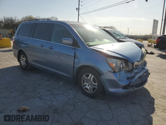 2007 Honda Odyssey EX with VIN 5FNRL384X7B031971, listed as a Copart auction lot 51521035 with 184,473 mi miles and Salvage Title. Bid and sale history available at carsss.com. Image 4.