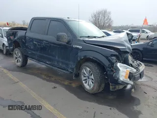 2018 Ford F-150 XL with VIN 1FTEW1EP6JKF10214, listed as a IAAI auction lot 41528410 with 52,244 mi miles. Bid and sale history available at carsss.com. Image 1.